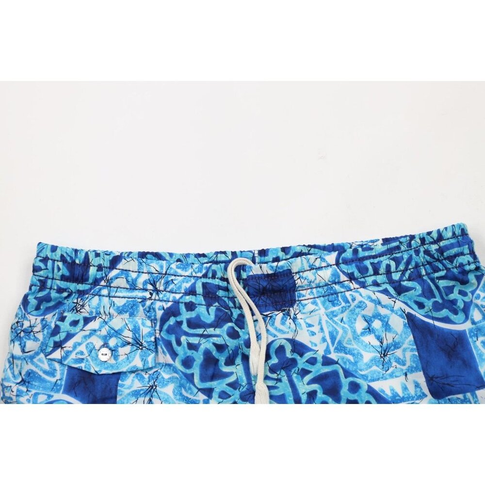 Vintage 60s 70s Streetwear Mens Medium Hawaiian Luau Lined Above Knee Shorts USA - Picture 2 of 14